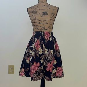Vintage Floral Hawaiian Culottes Shorts/Skort